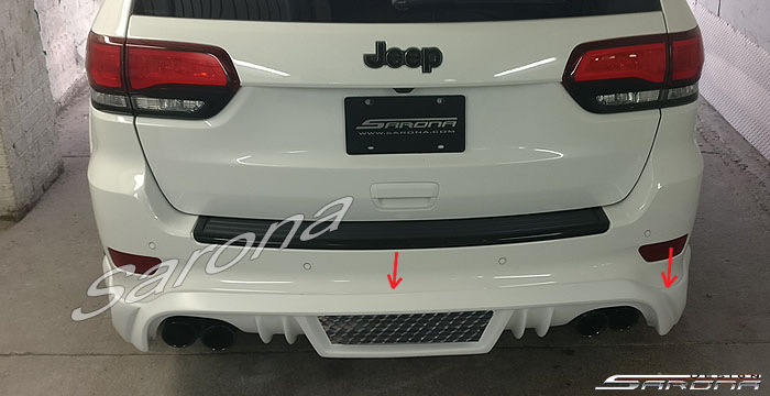 Custom Jeep Grand Cherokee  SUV/SAV/Crossover Rear Lip/Diffuser (2011 - 2020) - $790.00 (Part #JP-008-RA)